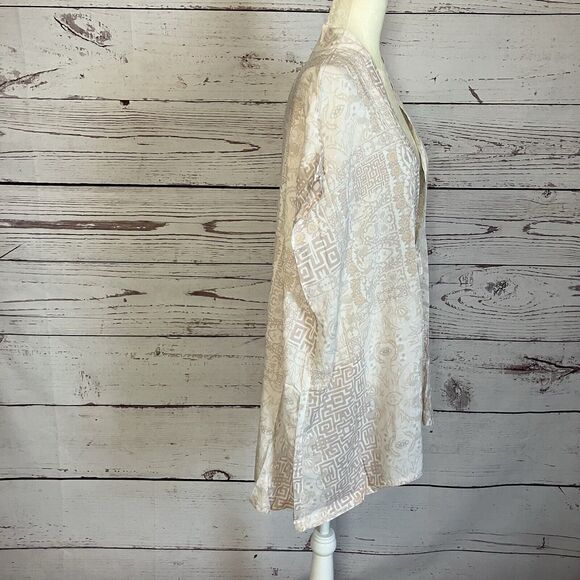 Victorias Secret Robe Womens One Size Kimono Tie‎ Front Boho Neutral Viscose - Picture 4 of 8